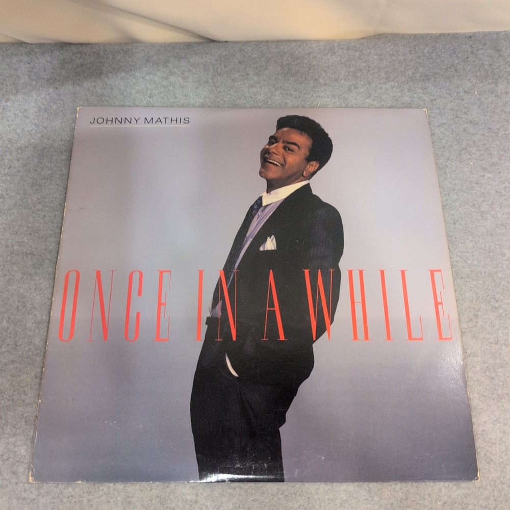 Johnny Mathis Once in a While Vinyl LP 1988 Columbia C 44156 Pop Vocal Record - Picture 1 of 7